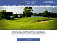 Tablet Screenshot of dungarvangolfclub.com